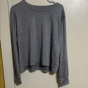 Essentials Heather Gray Long Sleeve Top
